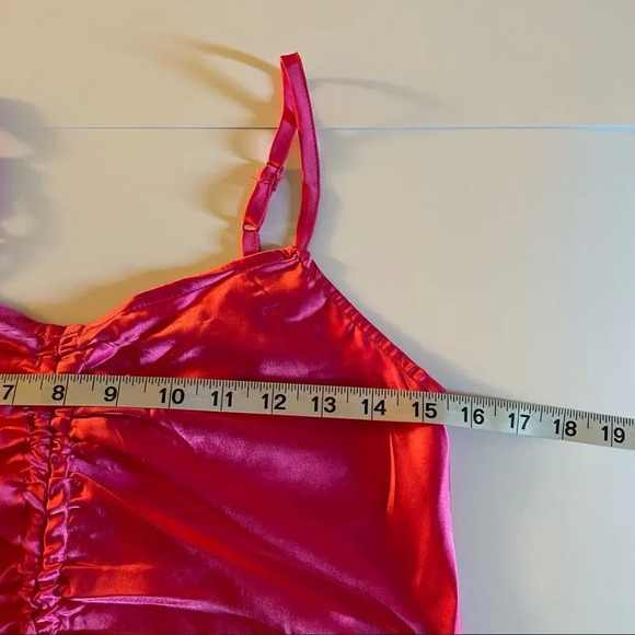 Japna satinlike pink ruched blouse - Picture 3 of 9